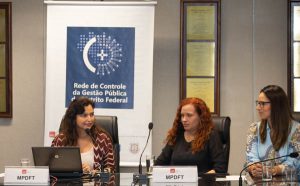 06/05/2019 A procuradora-geral de Justiça do DF e Territórios, Fabiana Costa, durante a reunião da Rede de Controle de Gestão Pública do Distrito Federal, na Sala do Conselho Superior do MPDFT. FOTO ED FERREIRA/MPDFT.